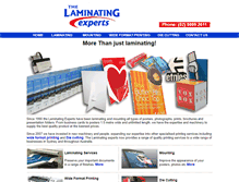 Tablet Screenshot of laminatingexperts.com.au